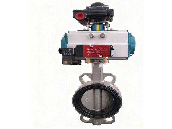 梅索尼兰气动不锈钢对夹蝶阀